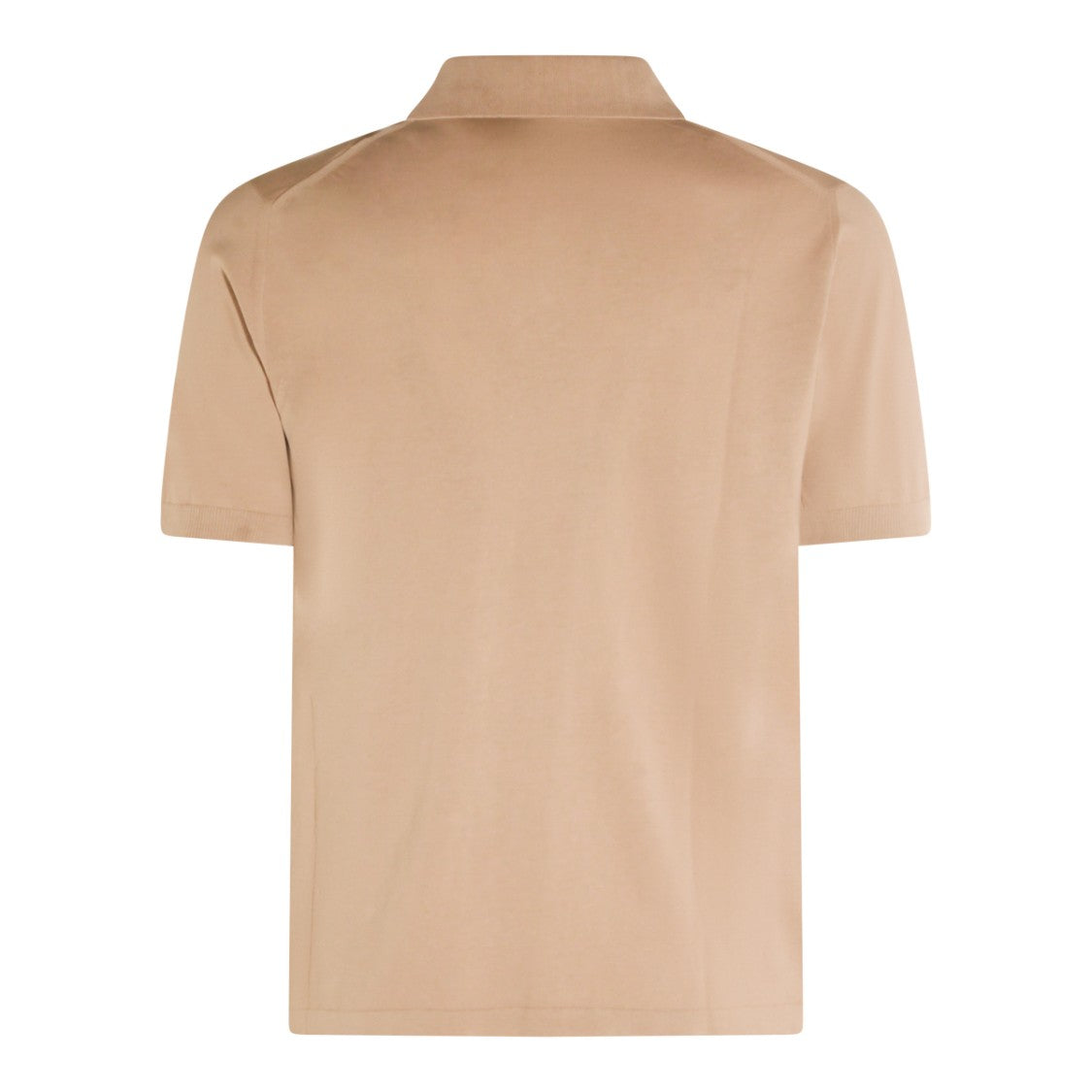 Eleventy Classic Short-Sleeved Polo Shirt With Ribbed Cuffs