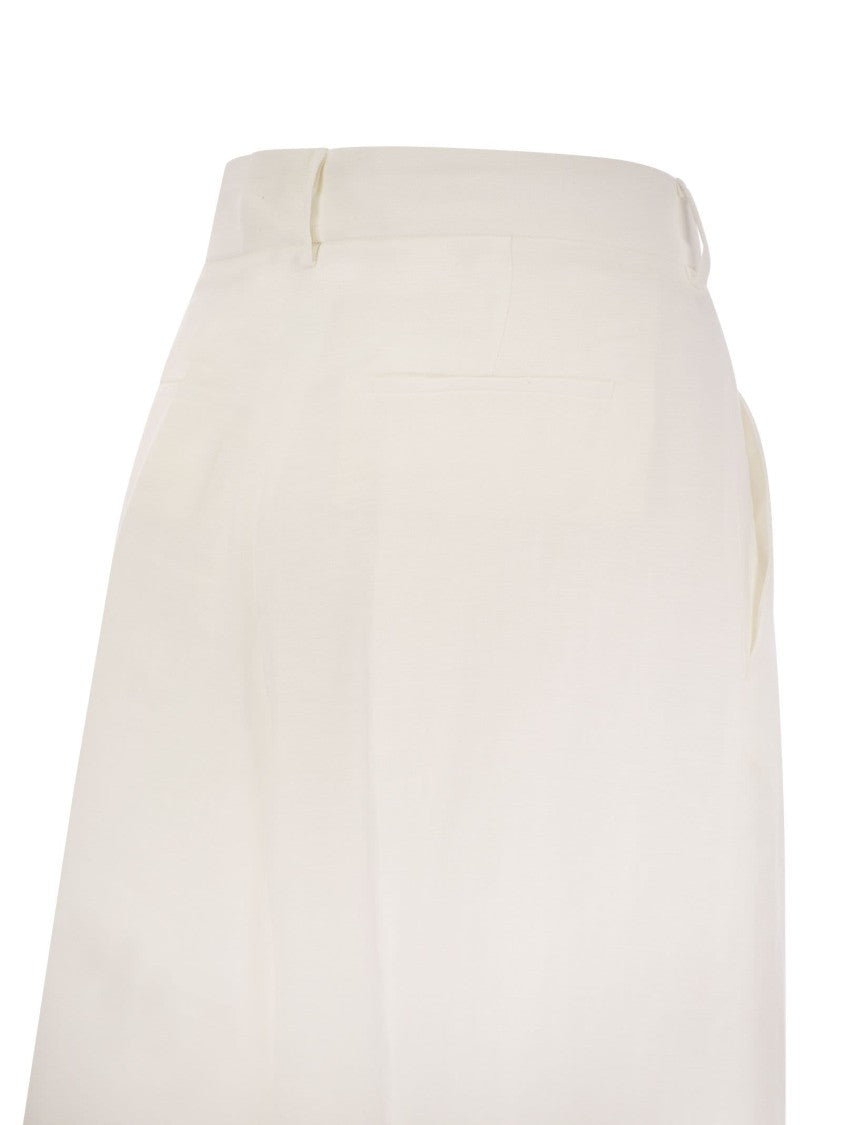 Antonelli Tulipano - Linen Wide Trousers