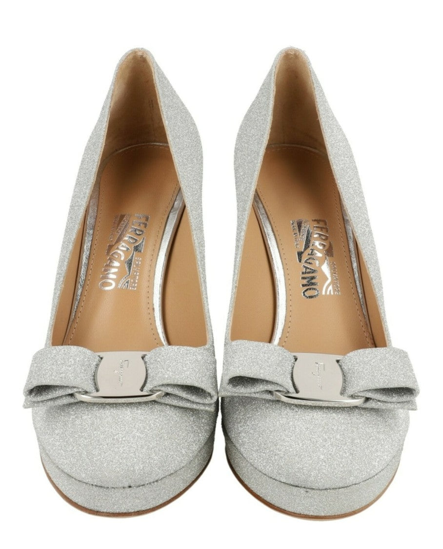 Ferragamo Osimo 105 Glitter Pumps