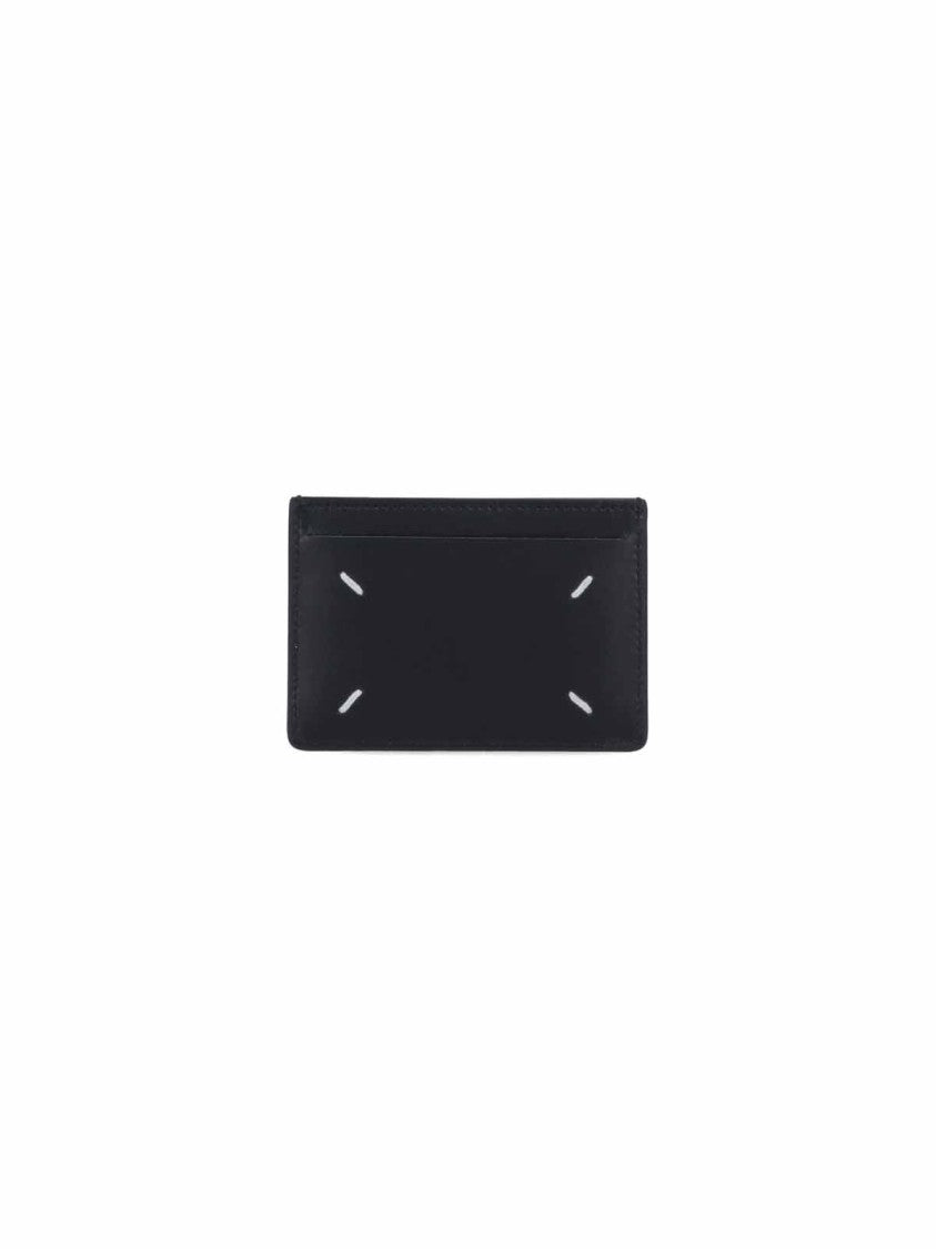 Maison Margiela Calf Leather Cardholder With Iconic Four Stitches