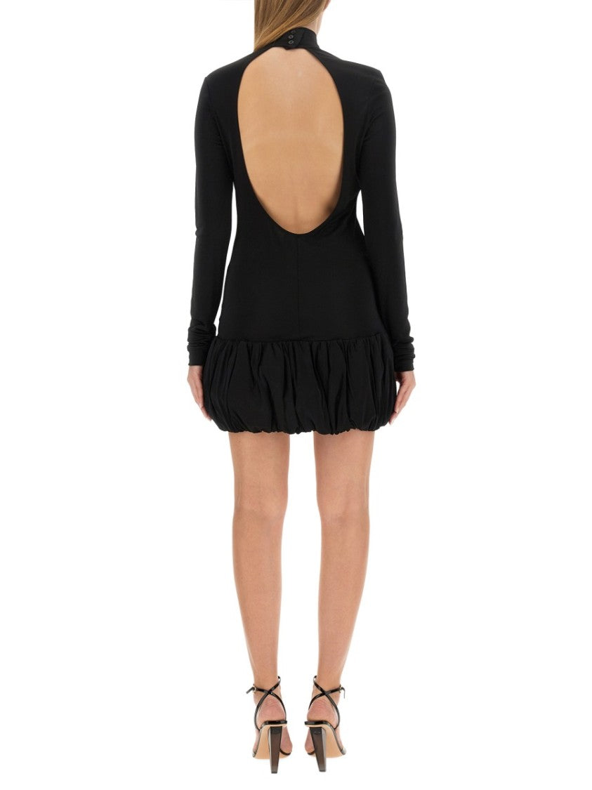 Moschino Slim Fit Mini Dress With High Neck