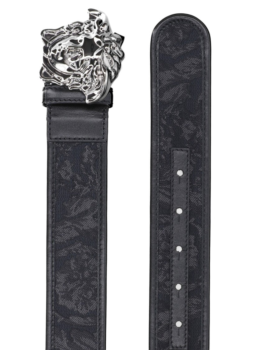 Versace "La Medusa" Belt – Black