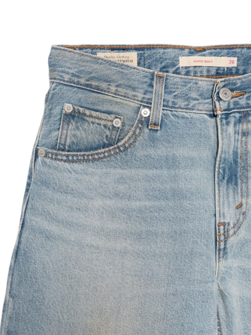 Levi's Light Blue Wide-Leg Jeans With Classic Five-Pocket Design