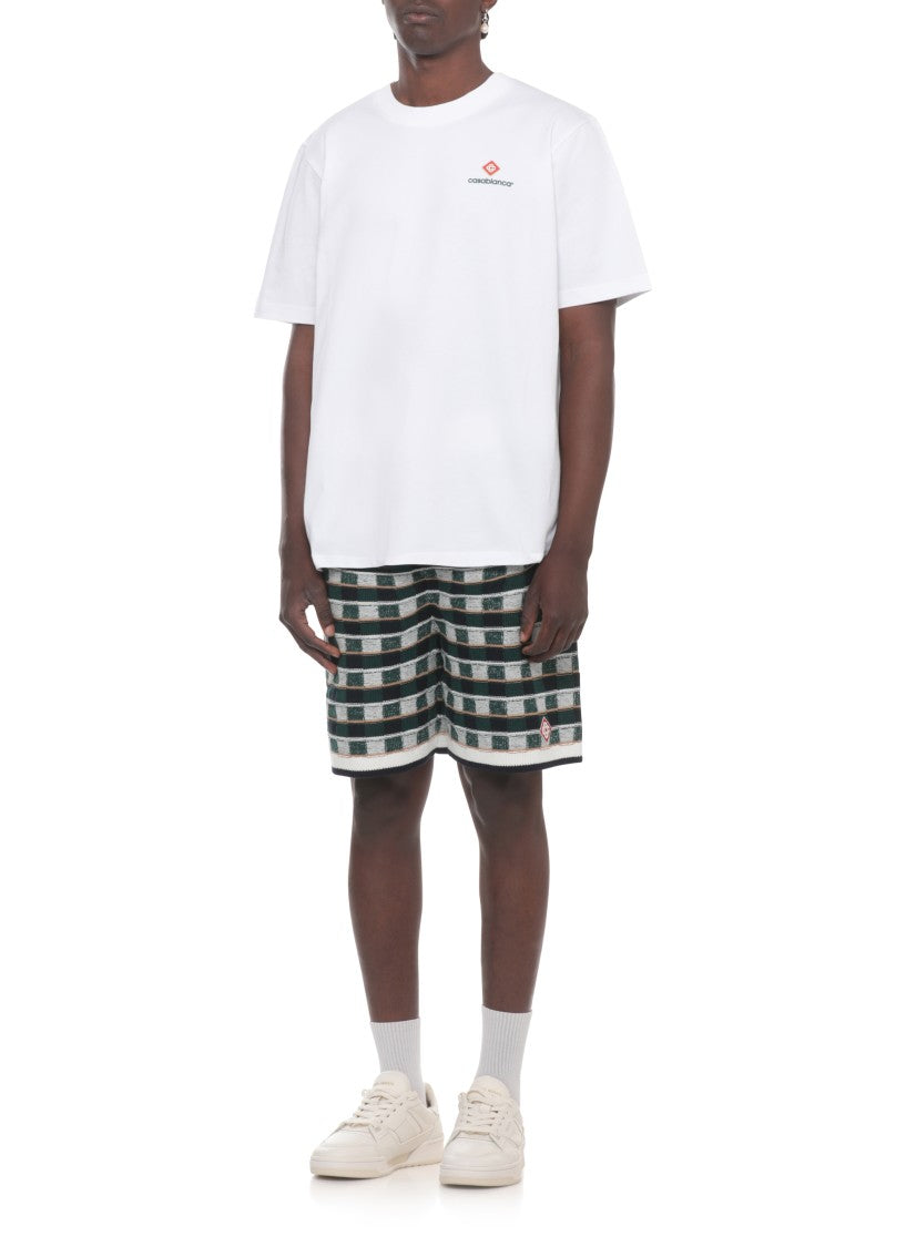 Casablanca White Classic Embossed Logo T-Shirt