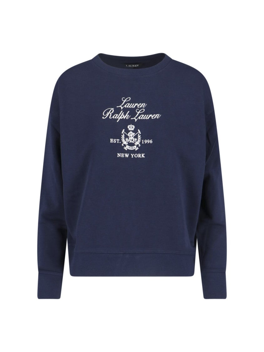 Polo Ralph Lauren Navy Blue Cotton Blend Sweatshirt