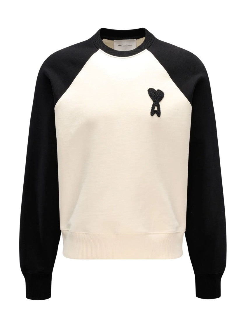 Ami Paris Black Ami De Coeur Cotton Sweatshirt
