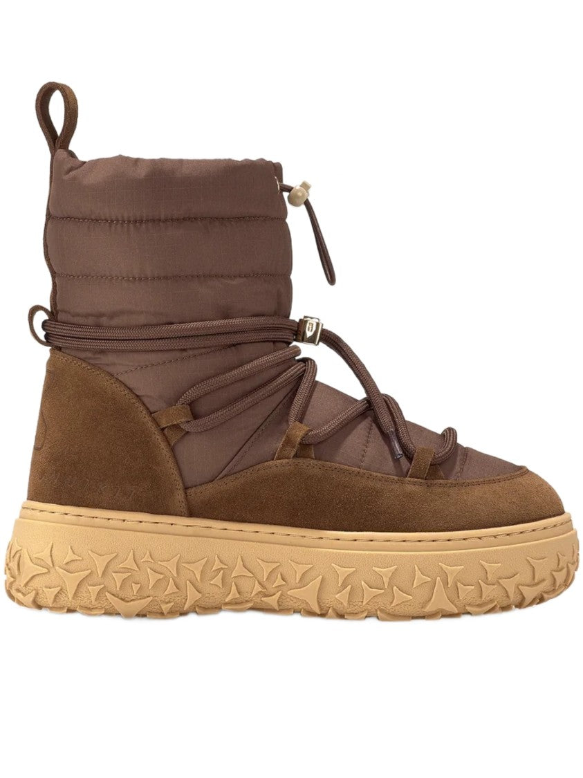 Inuikii Lace-Up Technical Suede Boots With Padded Upper