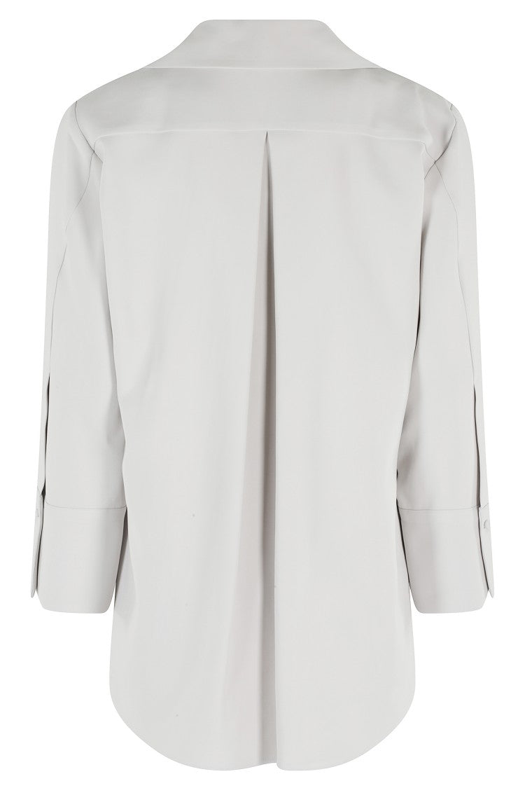 Seventy Gray Heavyweight V-Neck Viscose Shirt