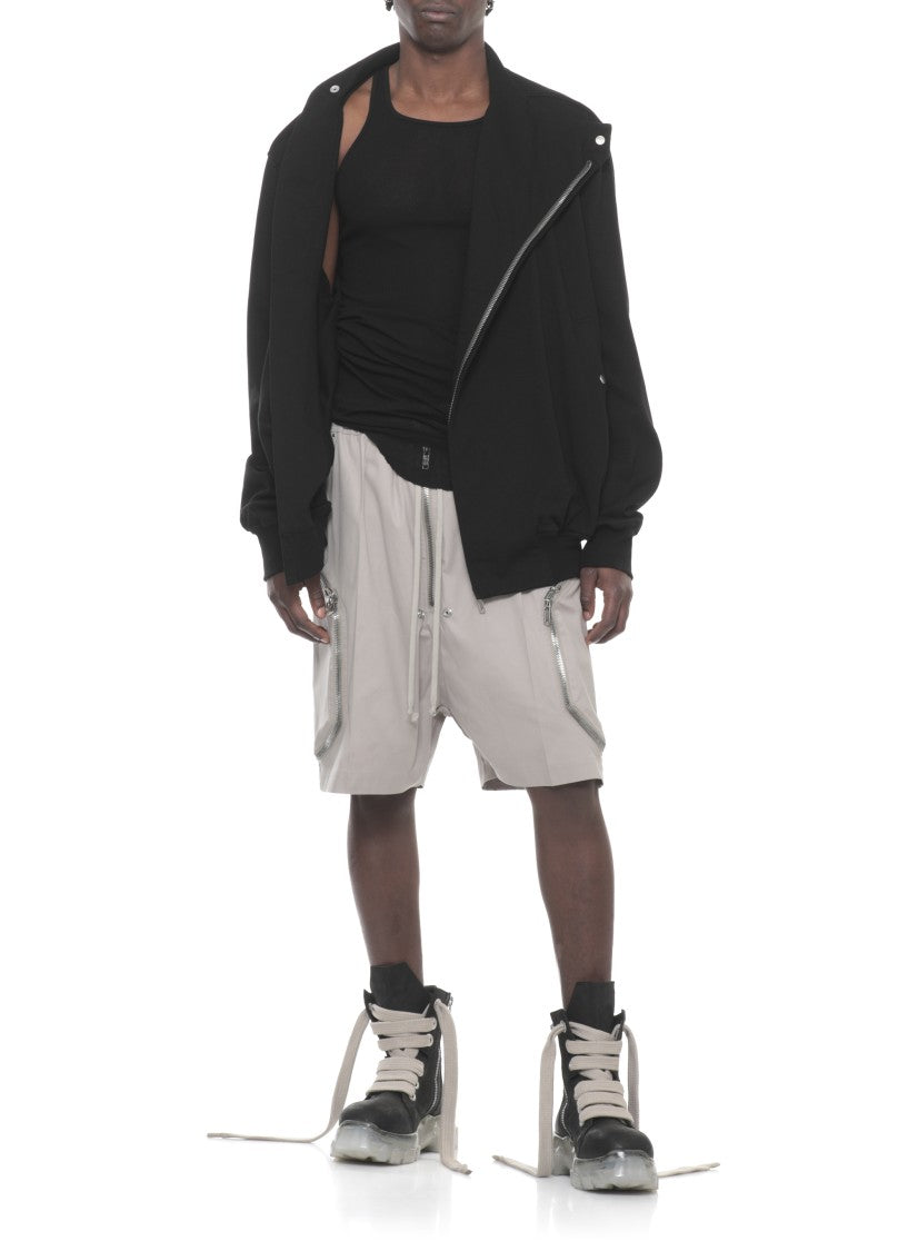 Rick Owens Black Hollywood Flight Zip Sweatshirt