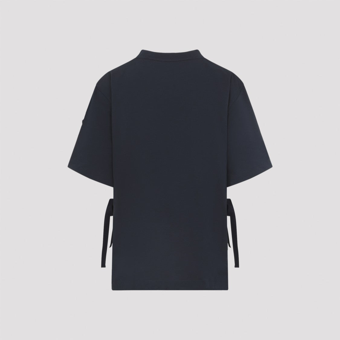 Moncler Relaxed-Fit Blue T-Shirt With Textured Pocket