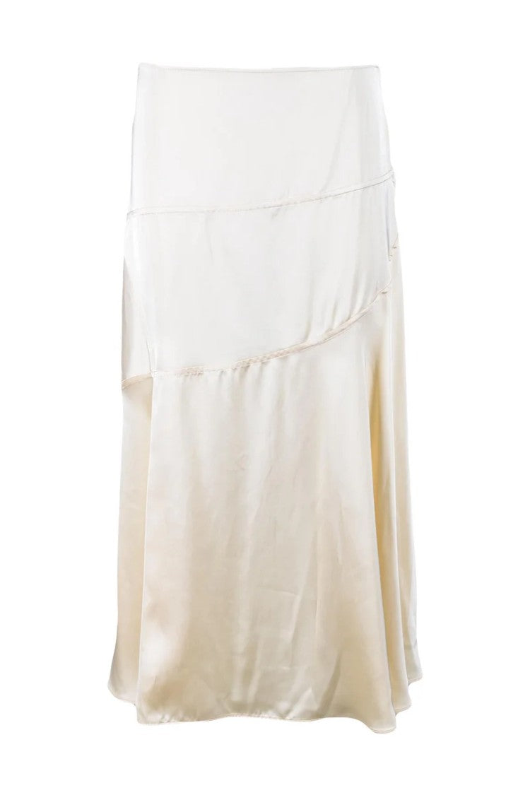 Jil Sander Long Viscose Skirt - Beige