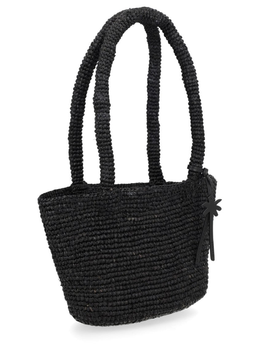 Manebi Natural Panier Woven Raffia Tote Bag