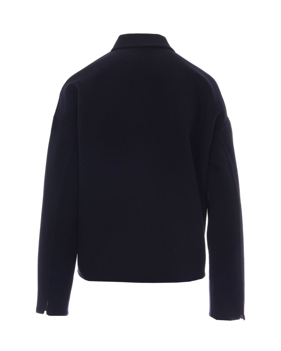 Fabiana Filippi Night Blue Double Wool Shirt