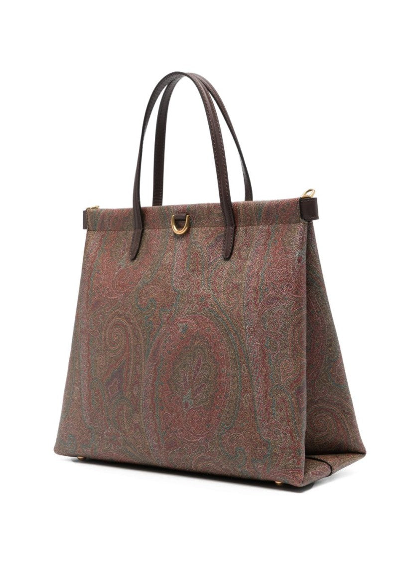 Etro Structured Rectangular Bag With Paisley Jacquard Pattern