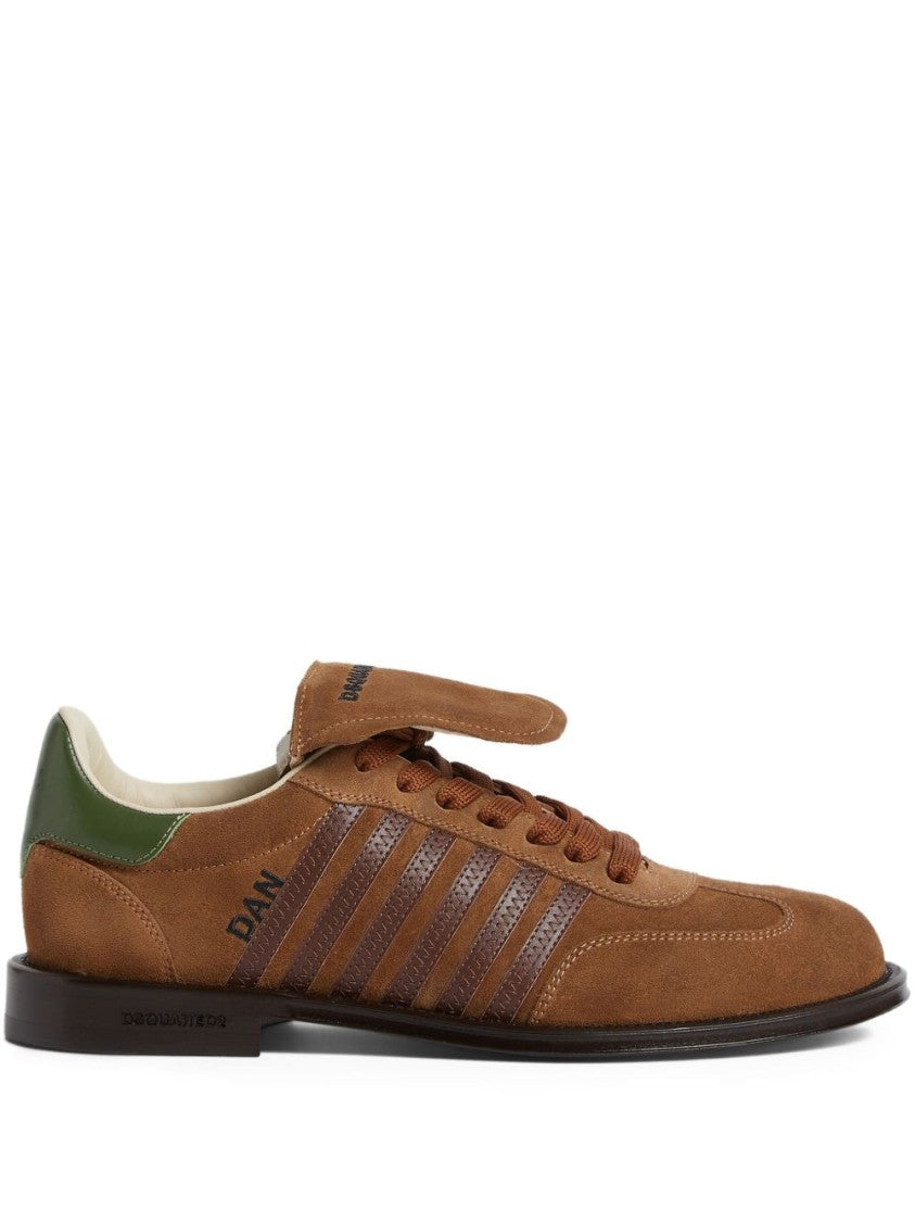 Dsquared2 Camel Brown Suede Sneakers