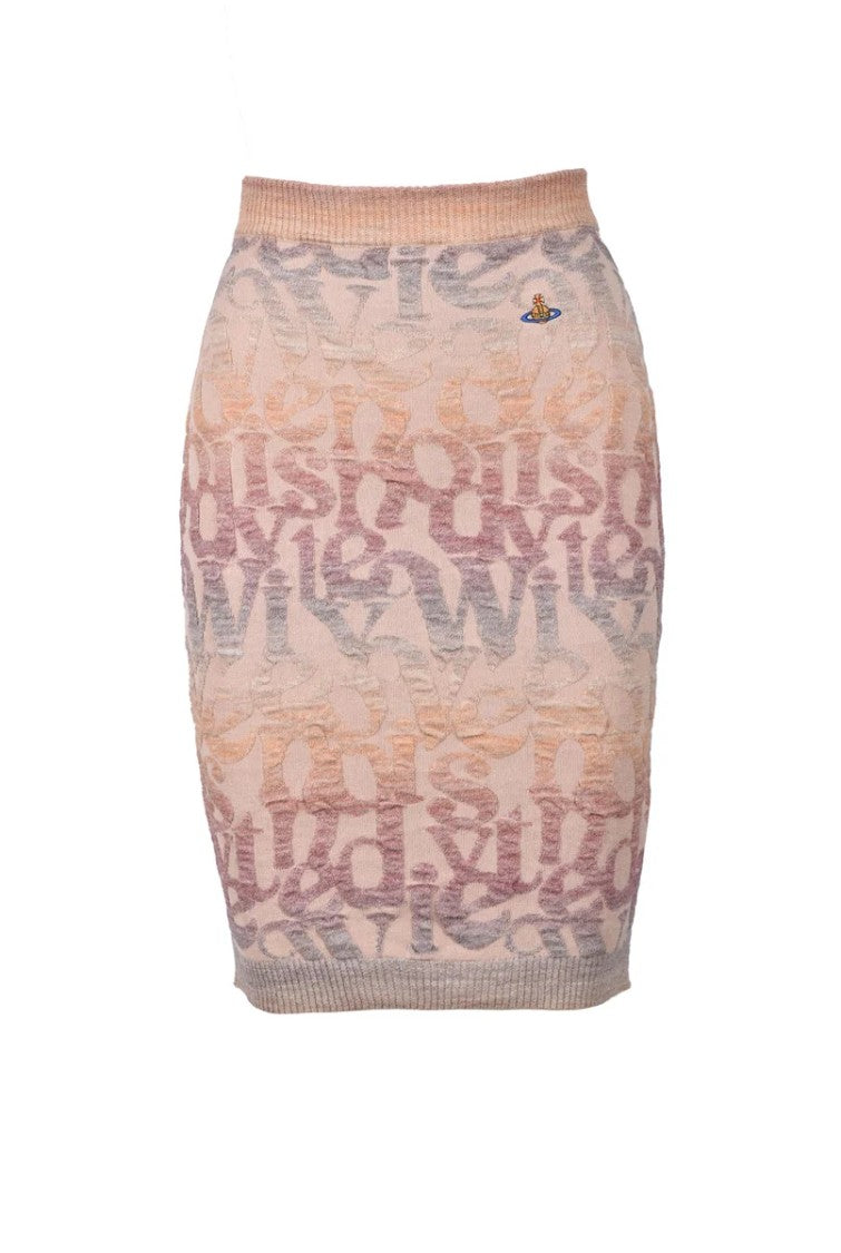 Vivienne Westwood Knitted Beige Mini Skirt