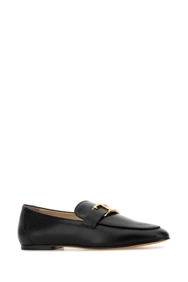 Tod's Black Leather Loafers