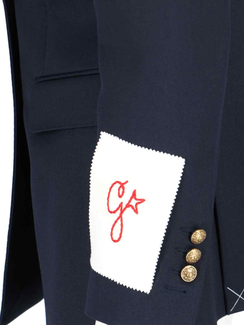 Golden Goose Double-Breasted Blazer – Navy