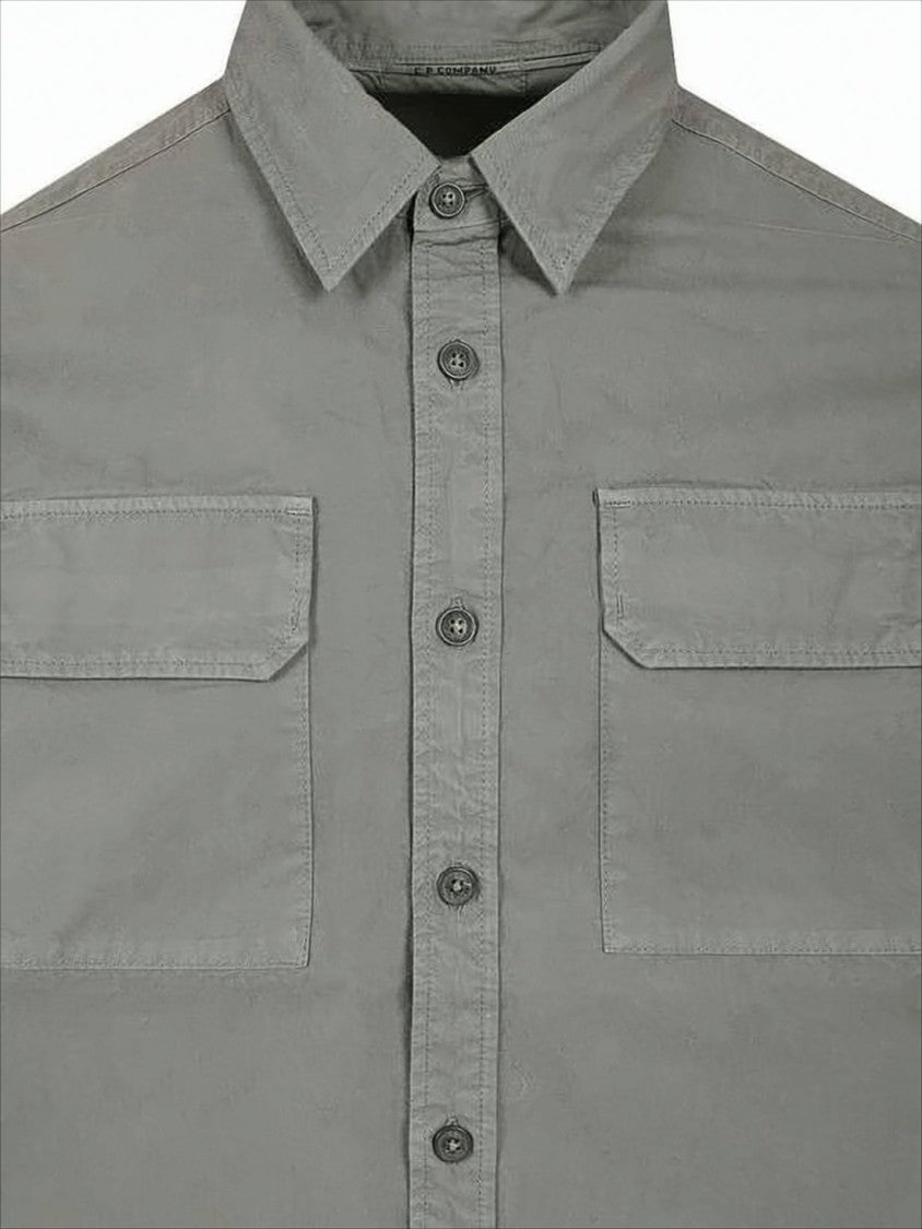 C.P. Company Structured Collar Long-Sleeve Shirt With Utility Pockets