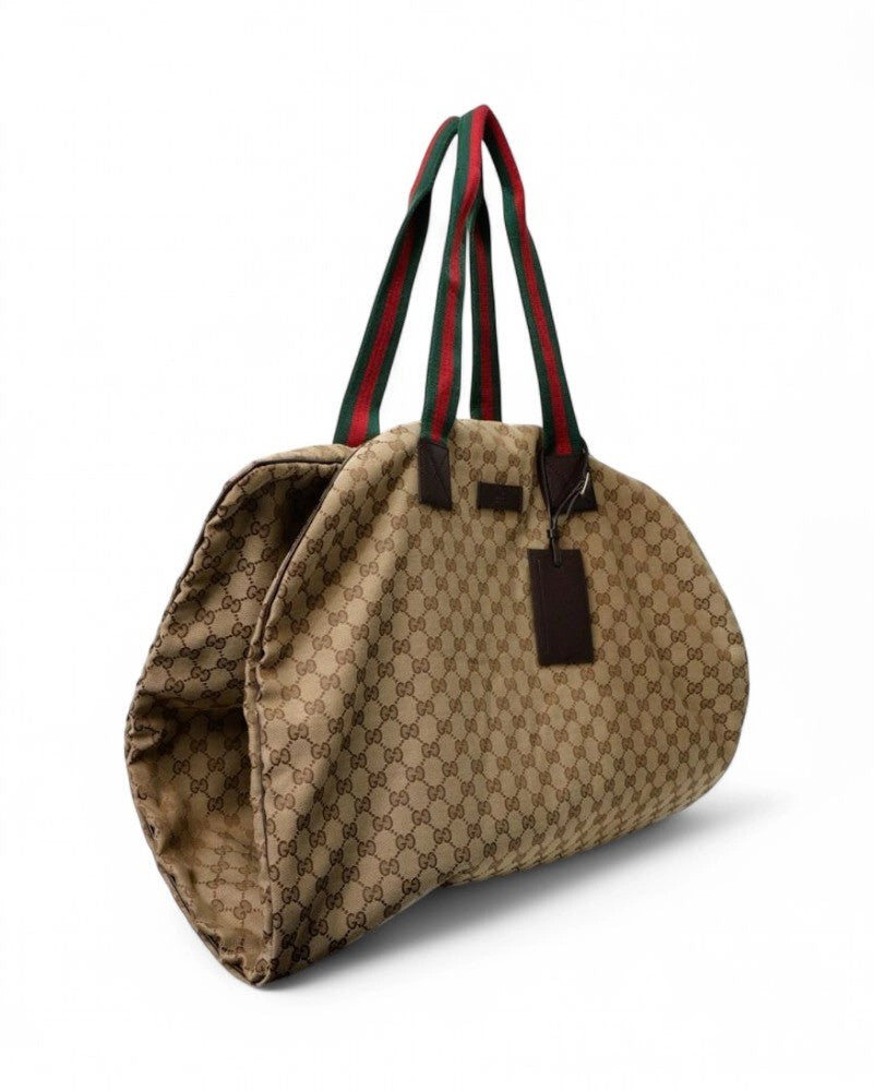 Gucci Brown Gg Supreme Garment Bag