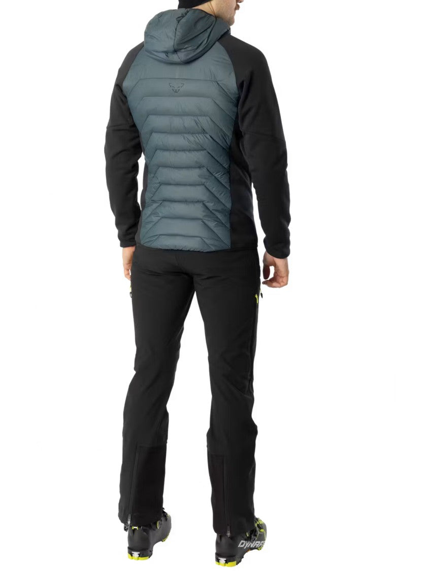 Dynafit Quilted Hybrid Jacket With Insulated Panels And Fitted Hood
