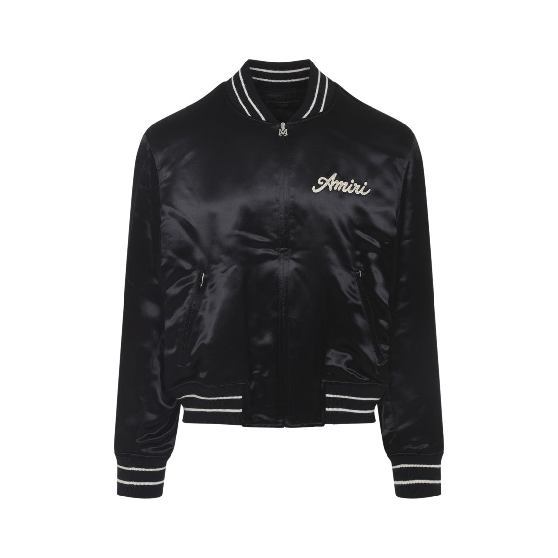 Amiri Club Bomber Black Viscose Jacket