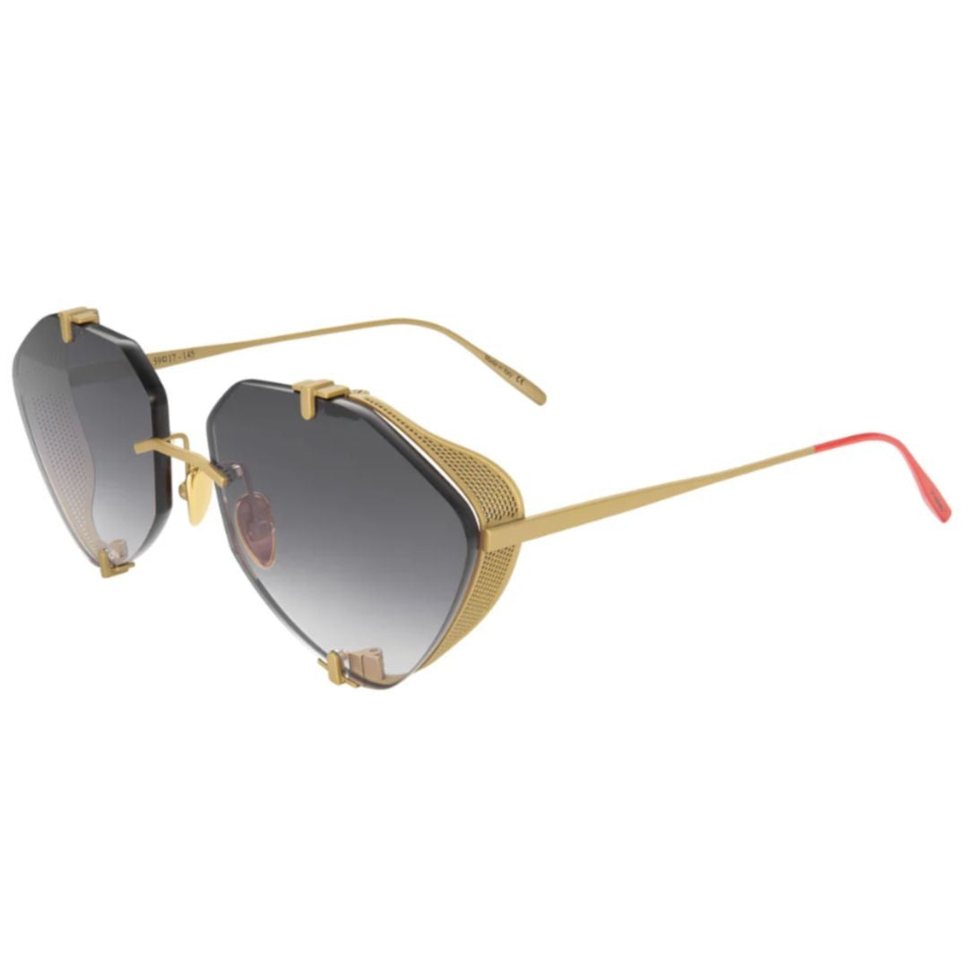 Vysen Khoid Kh-2 Geometric Titanium Sunglasses With Gradient Lenses