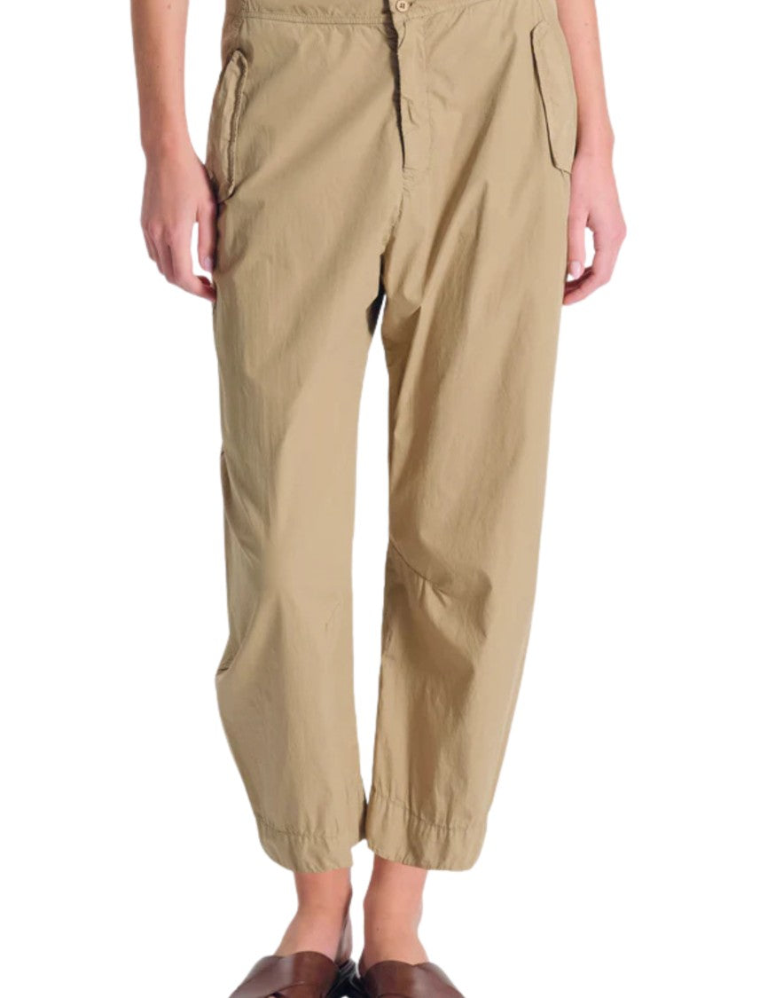 Transit Women’S Baggy Pants In Cotton Poplin Nut
