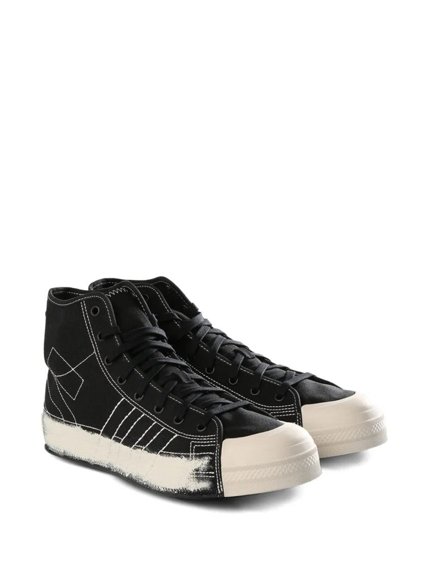 Y-3 Black Nizza Hi Sneakers