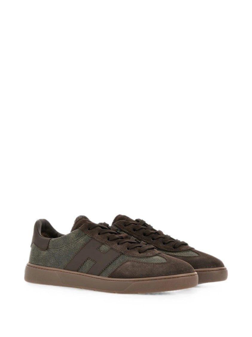 Hogan Low-Top Sneakers With Textured Materials And Tonal Logo