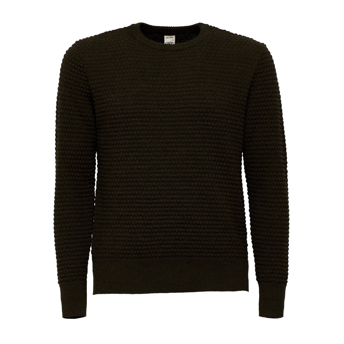 Grp Spotknit Textured Knit Long-Sleeve Sweater