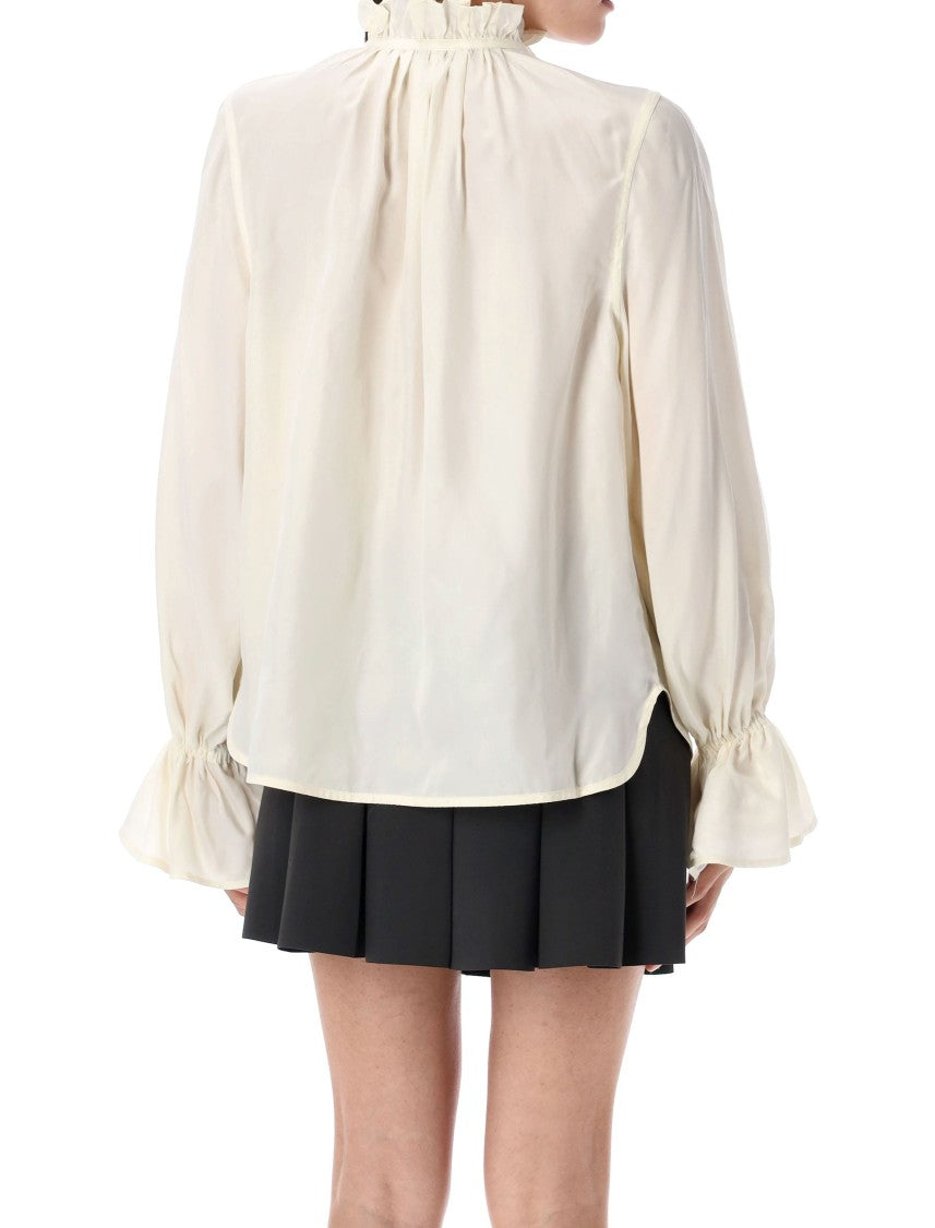 Ganni Tie String Blouse