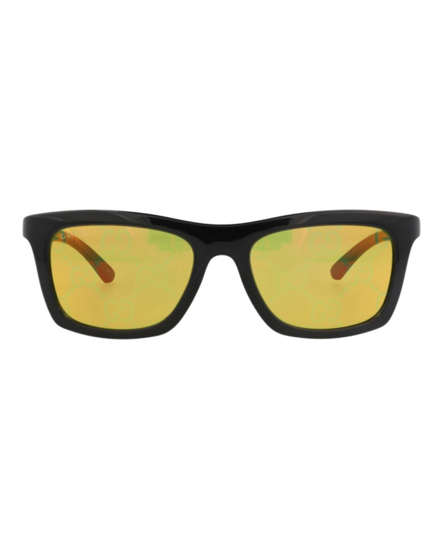 Gucci Square-Frame Injection Sunglasses