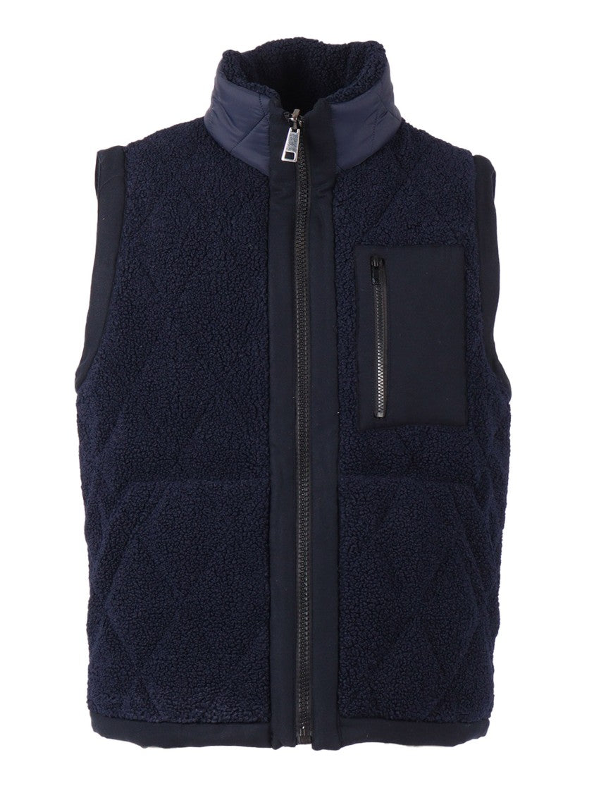 Ballantyne Reversible Double-Faced Vest With High Collar