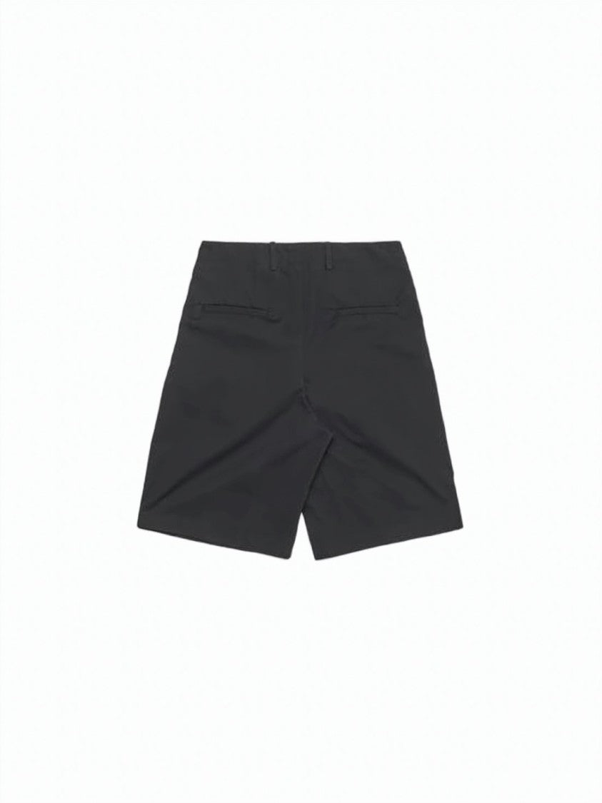 Our Legacy Tailored Minimalist Black Shorts With Structured Design