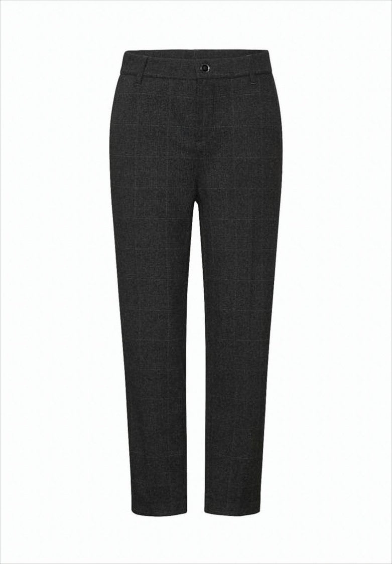 Moschino Tailored Straight Pants With Checkered Pattern