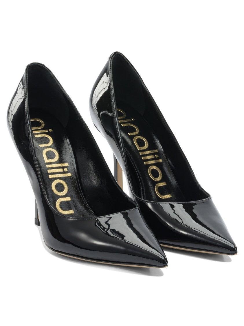 Ninalilou Glossy Patent Leather Heeled Shoes