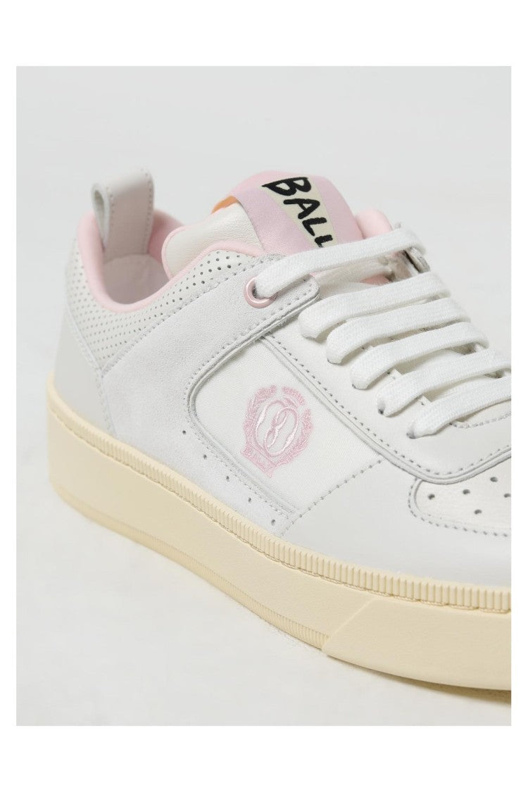Bally White Nappa Leather Low-Top Sneakers
