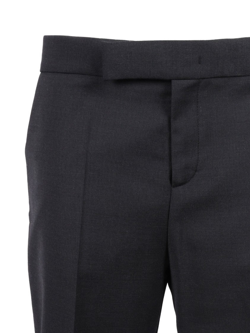 Alberta Ferretti Tailored Straight-Leg Pants With Structured Waistband