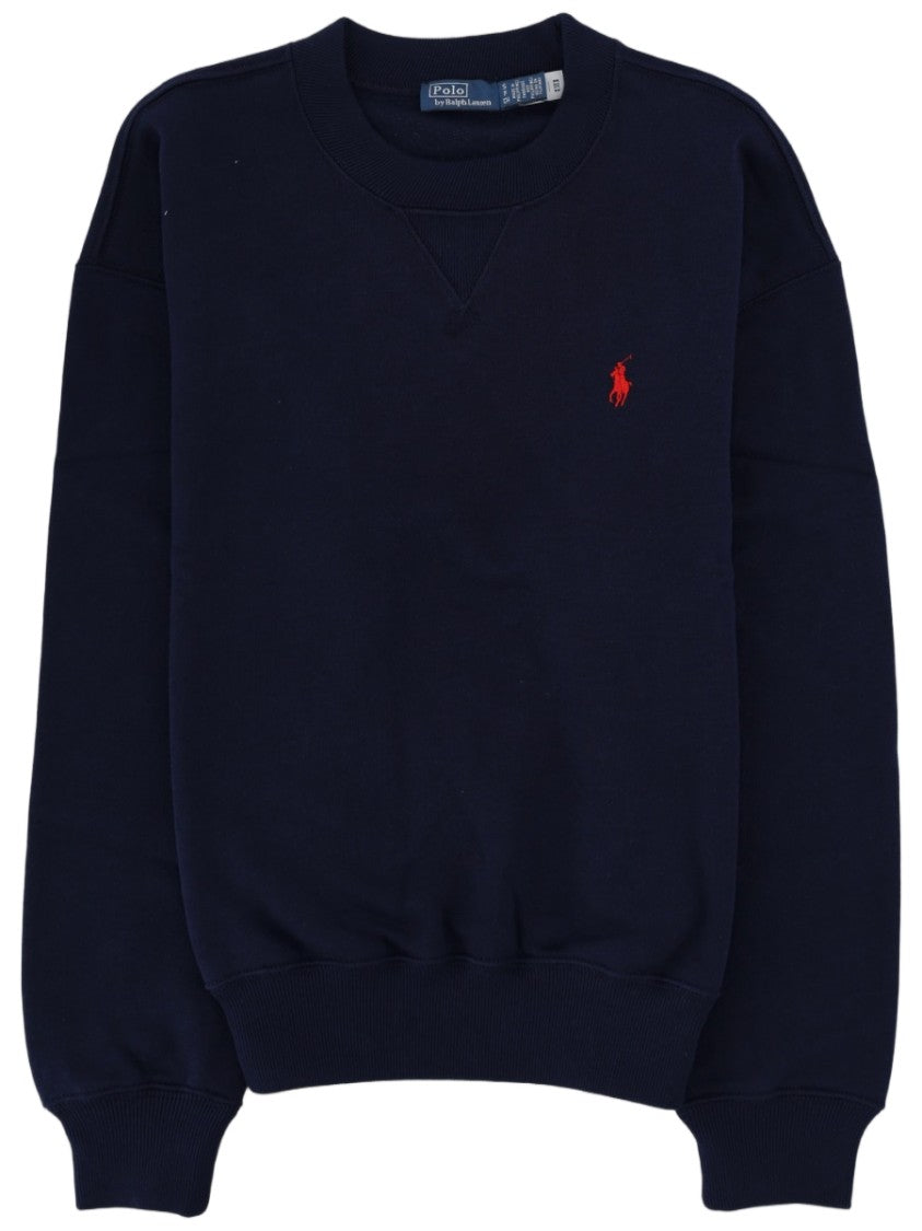 Polo Ralph Lauren Crewneck Contrasting Logo Cotton-Blend Sweatshirt
