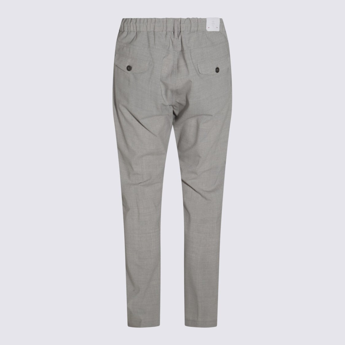 Eleventy Tailored Grey Trousers With Pleated Front