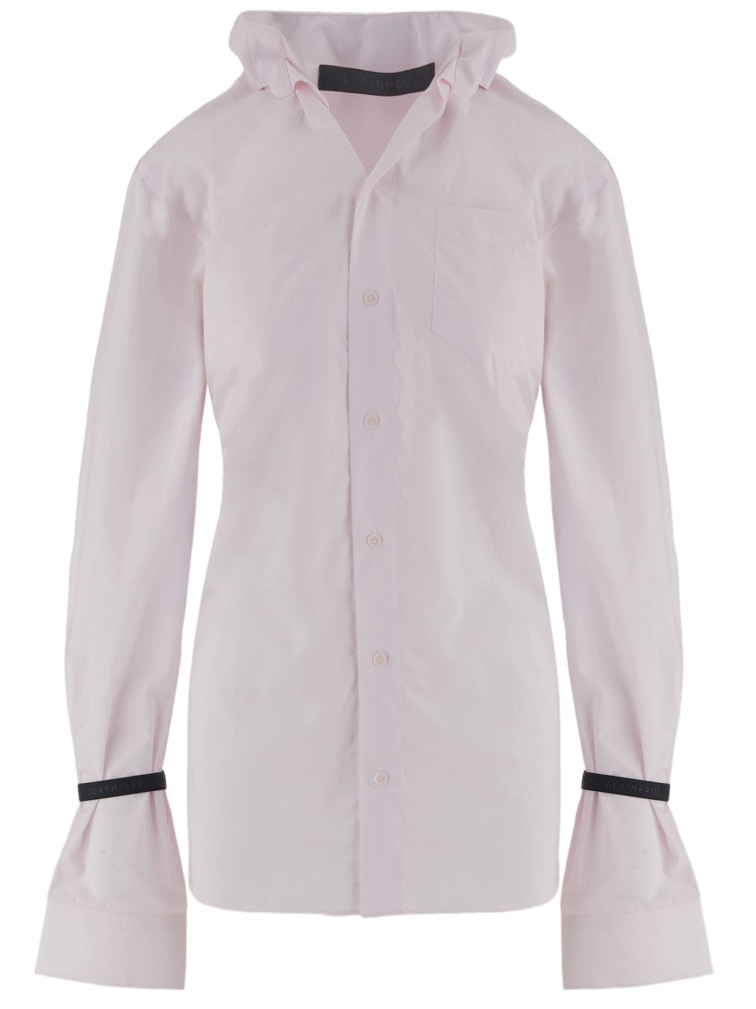 Alainpaul Pink Open Collar Cotton Shirt