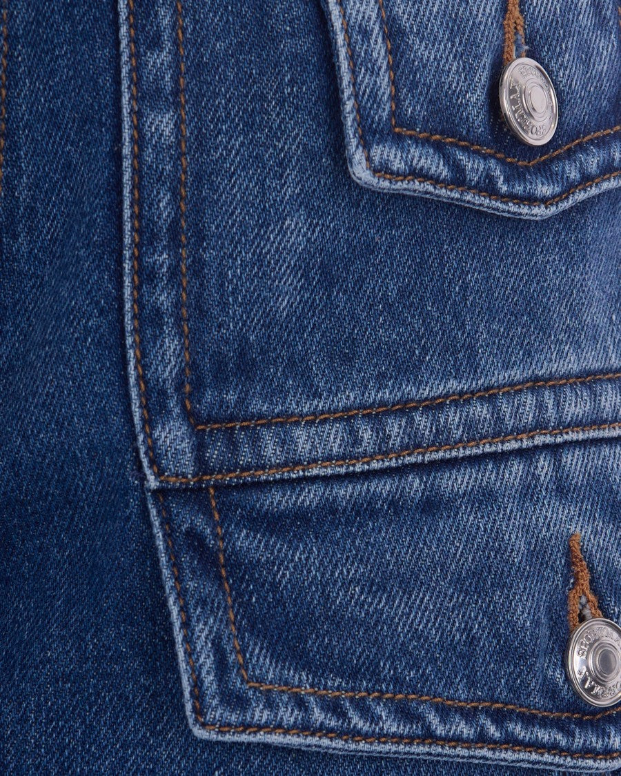 Sportmax Wide-Leg Denim Pants With Flap Pockets