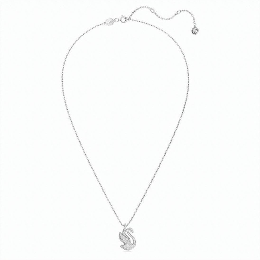 Swarovski Swan-Shaped Crystal Pendant Necklace