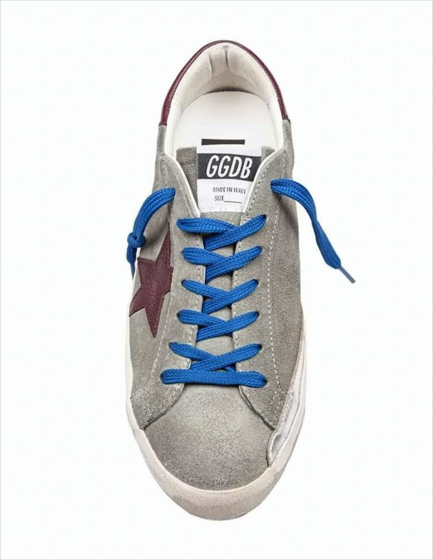 Golden Goose Vintage-Inspired Grey Suede Sneakers