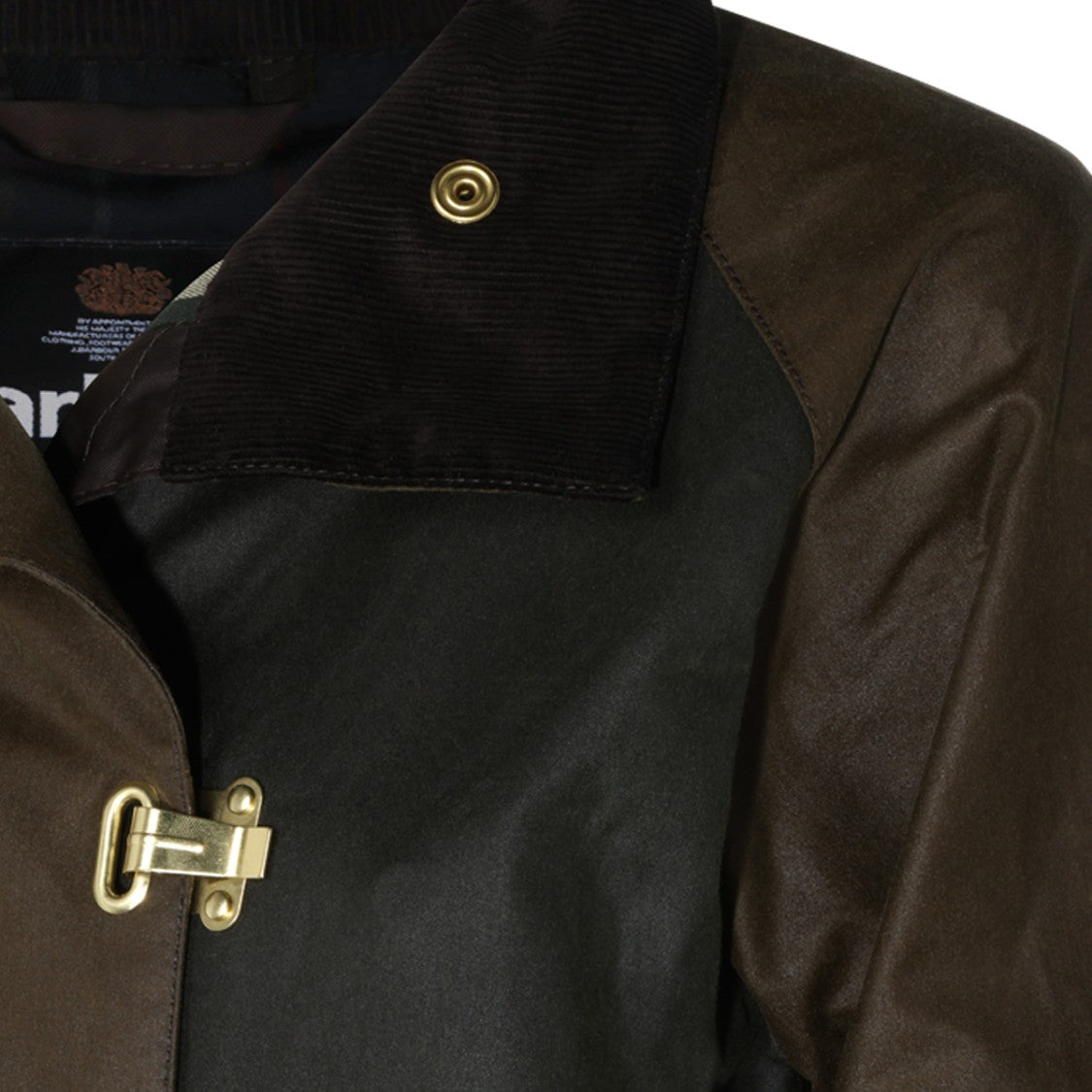 Barbour Two-Tone Corduroy Clasp Jacket