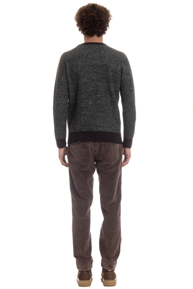 Drumohr Brushed Wool Crewneck Sweater