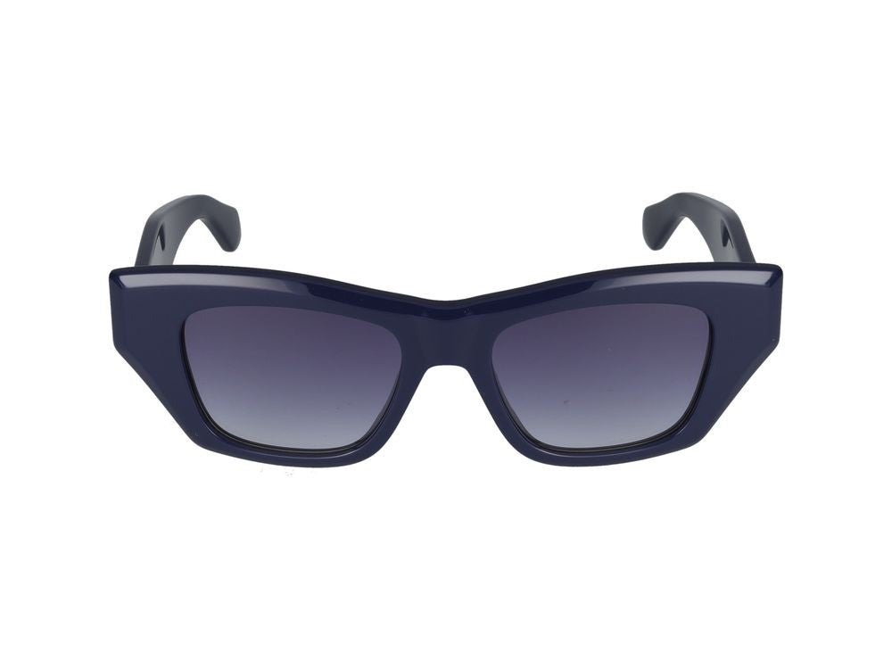 Azzedine Alaïa Blue Oversized Square Frame Sunglasses