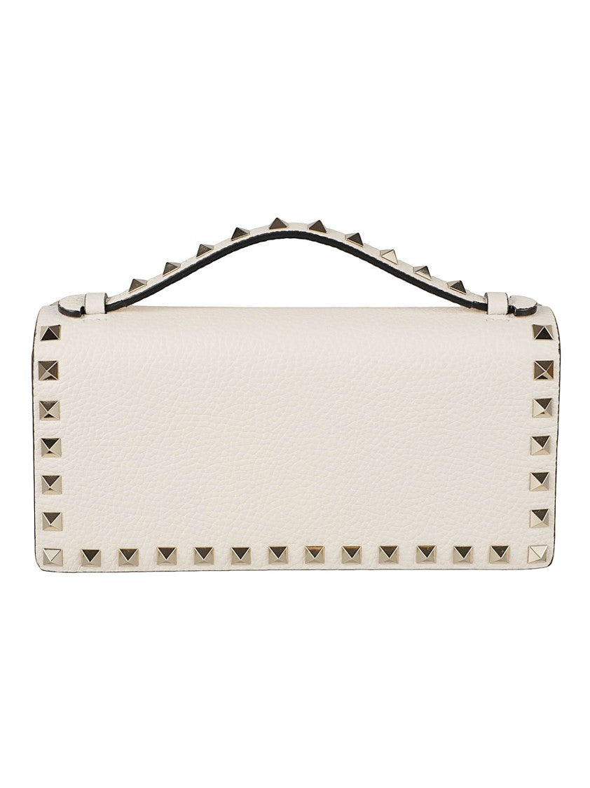 Valentino Garavani Pyramid Studded Calf Leather Wallet