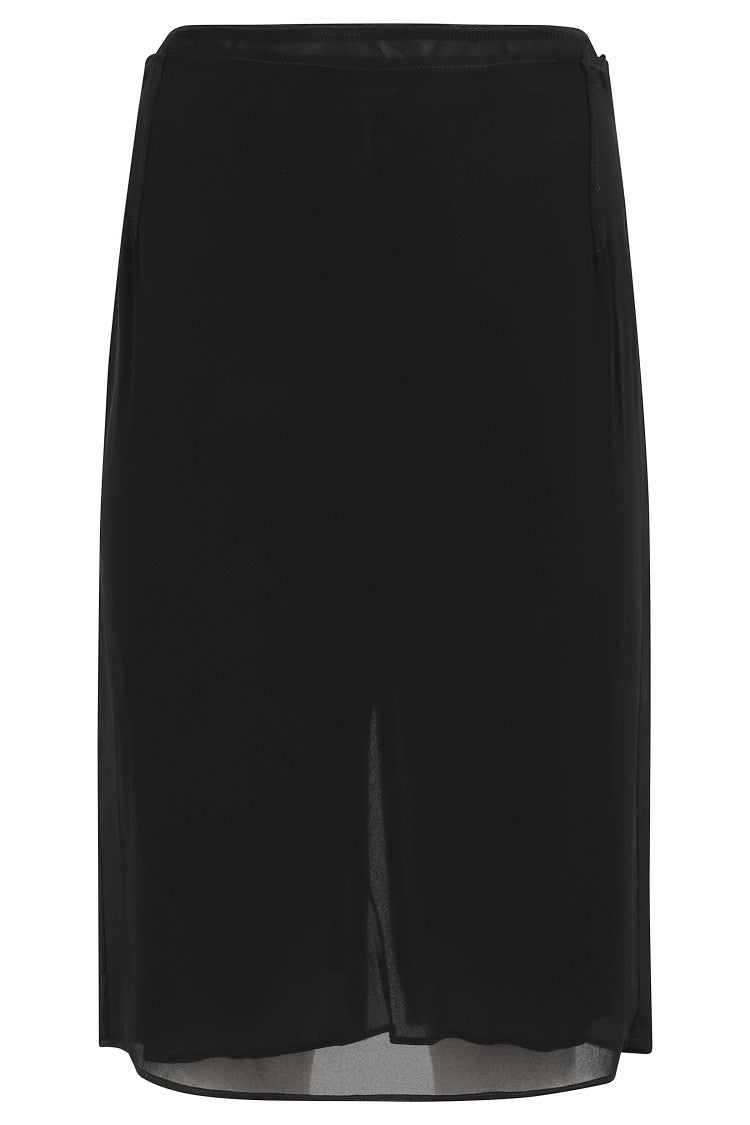 Stella Maxwell X Marella Fitted Semi-Sheer Viscose Georgette Skirt